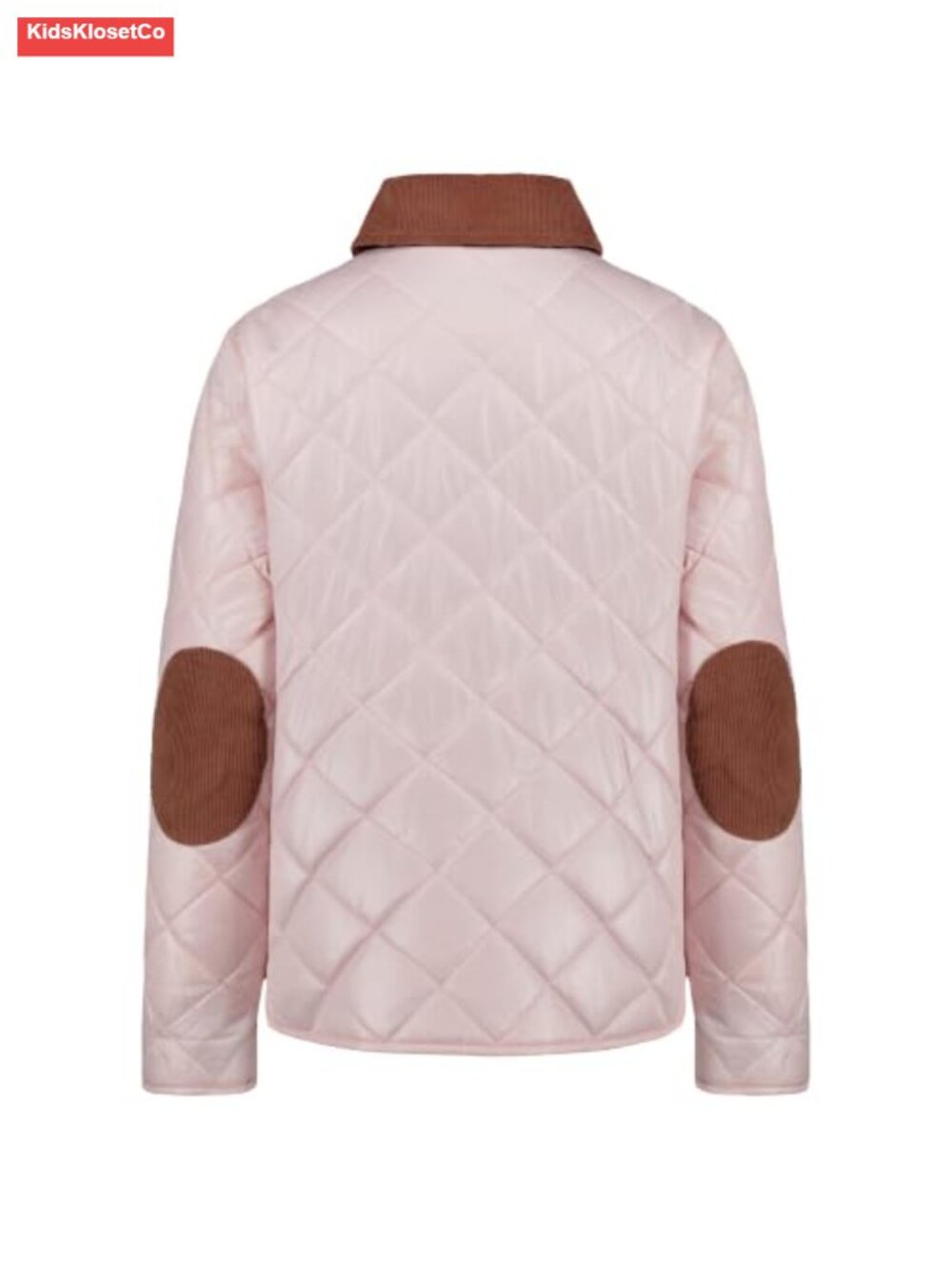 Girls Lightweight Quilted Barn Jacket Long Sleeve Snap Closure Flannel Lining - Picture 2 of 6